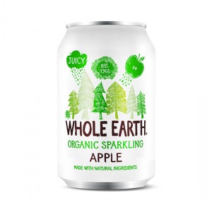 Ανθρακούχο ποτό Μήλο WHOLE EARTH  (330ml)